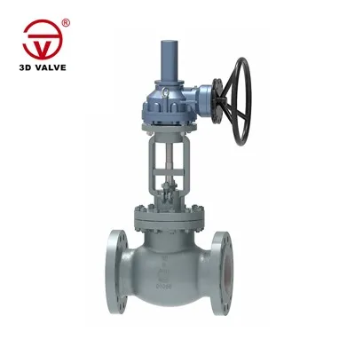 Zawór kulowy sterowany przekładnią